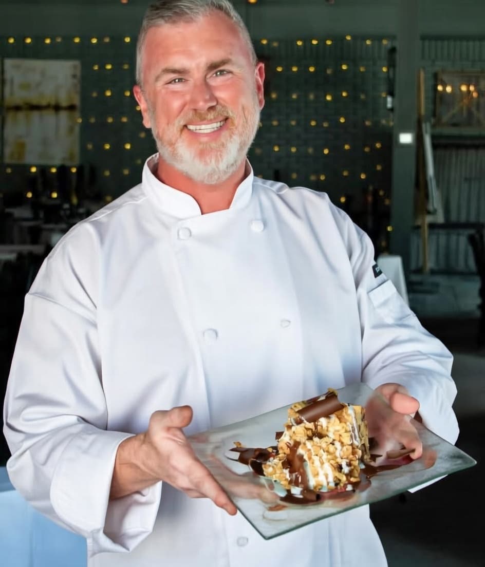 Chef greeting guests at Fozzie’s